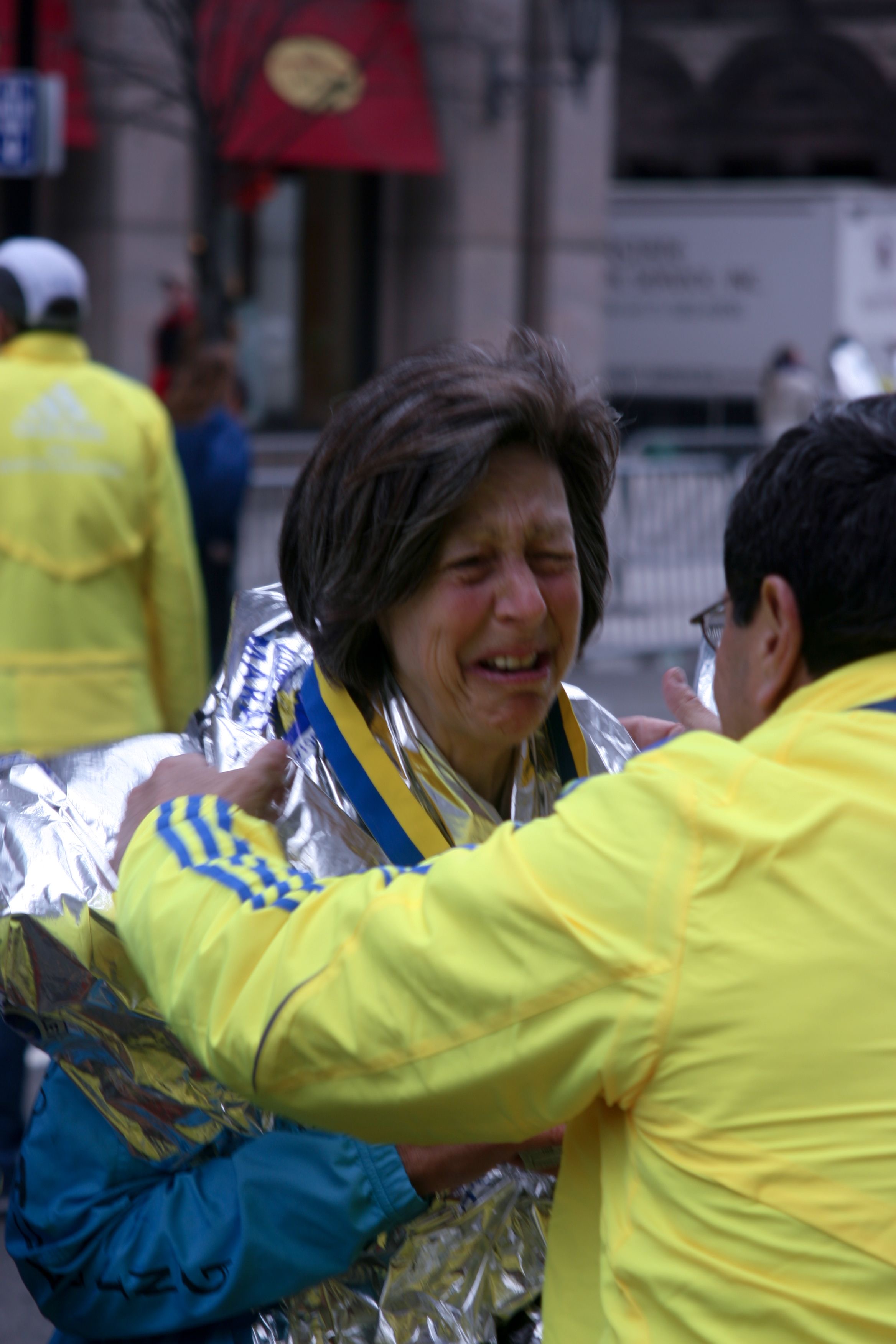 Getting her medal